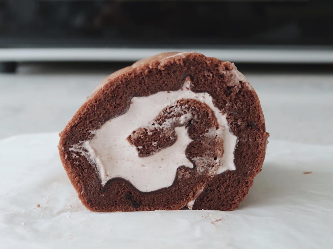 超浓郁卷不裂的巧克力蛋糕卷