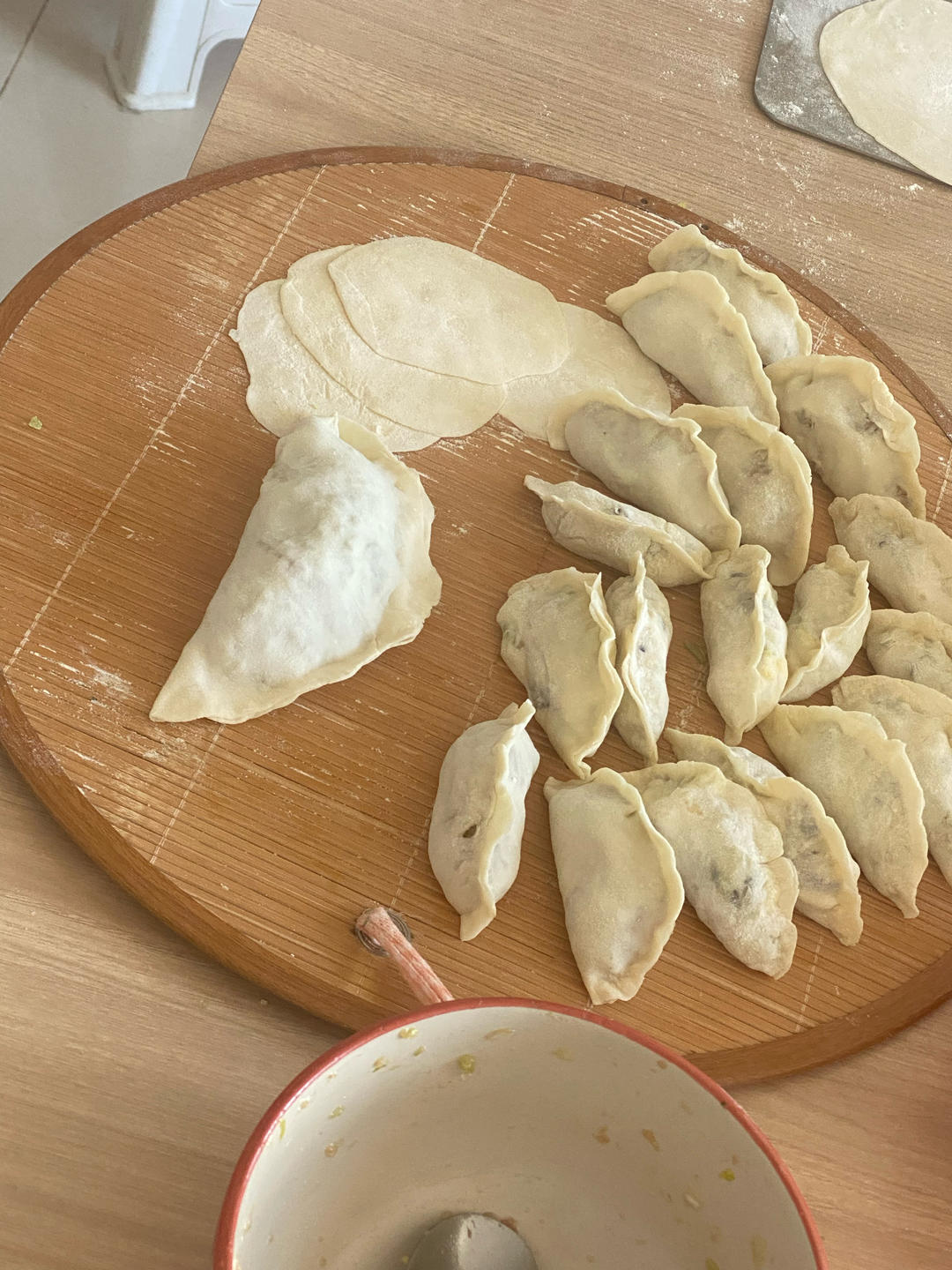 素三鲜馅饺子（木耳，黄瓜，鸡蛋）