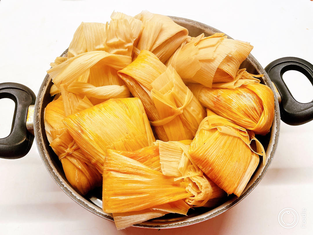 墨西哥小吃Chicken Tamales，鸡肉墨西哥粽。（寻梦环游记）