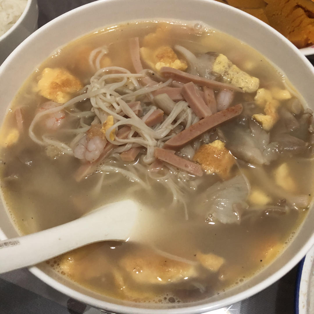 低卡减脂餐~三鲜菌菇汤