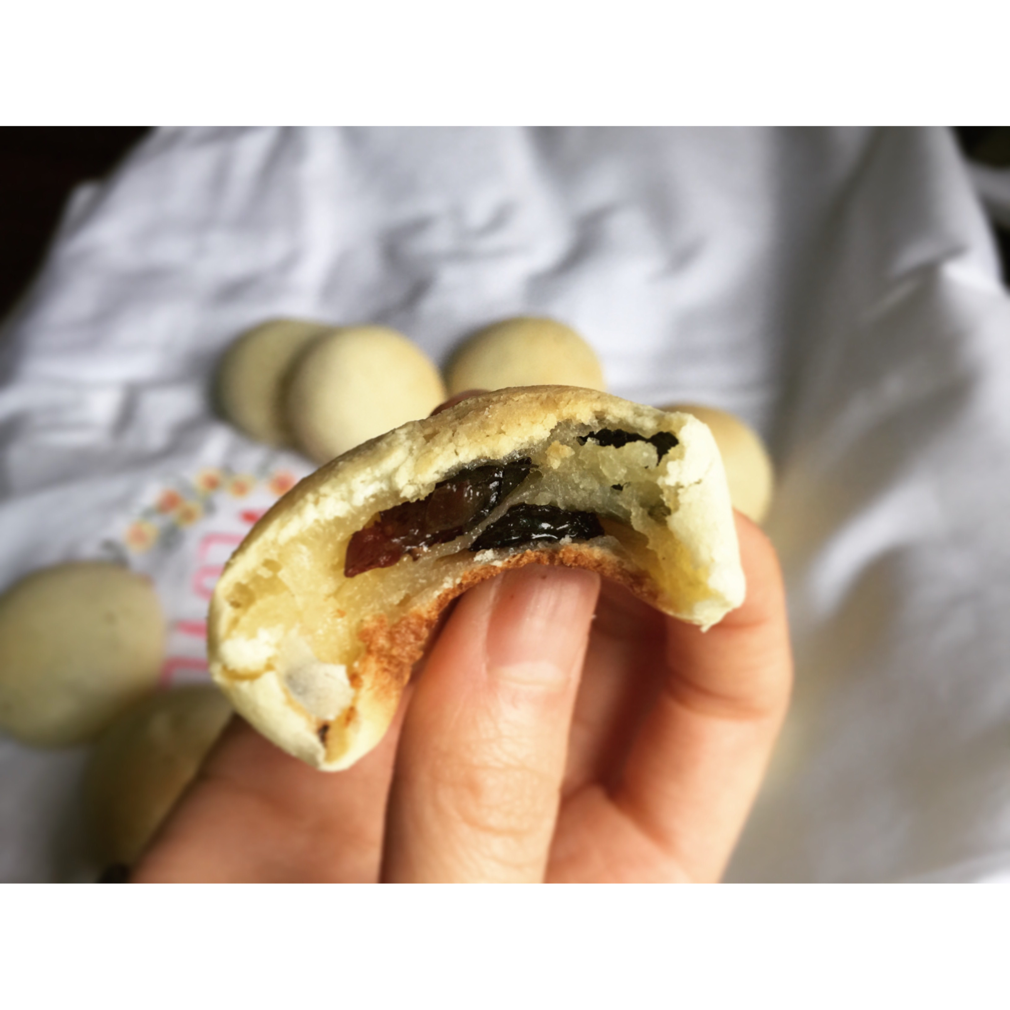 蓝莓麻薯饼