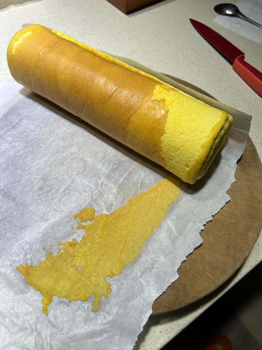 蛋糕卷这样做‼️不掉皮不开裂（小视频食谱）