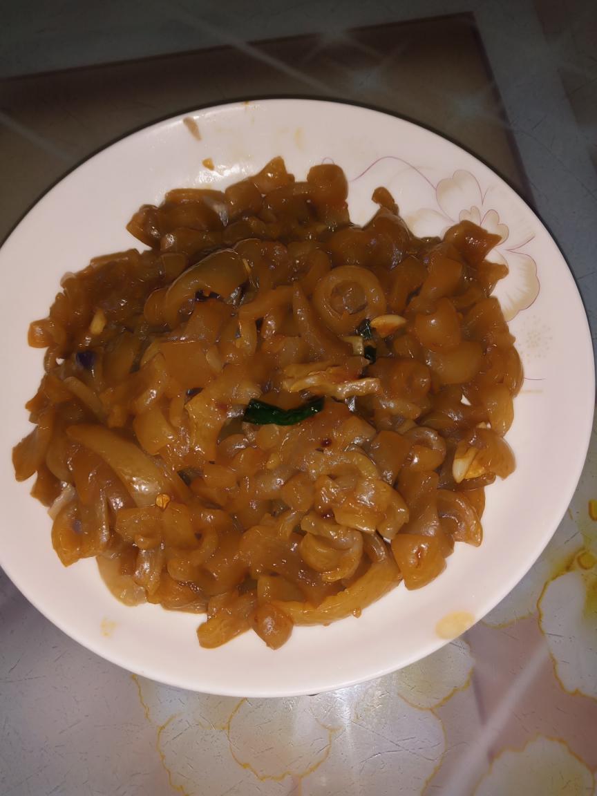 爆炒肉皮