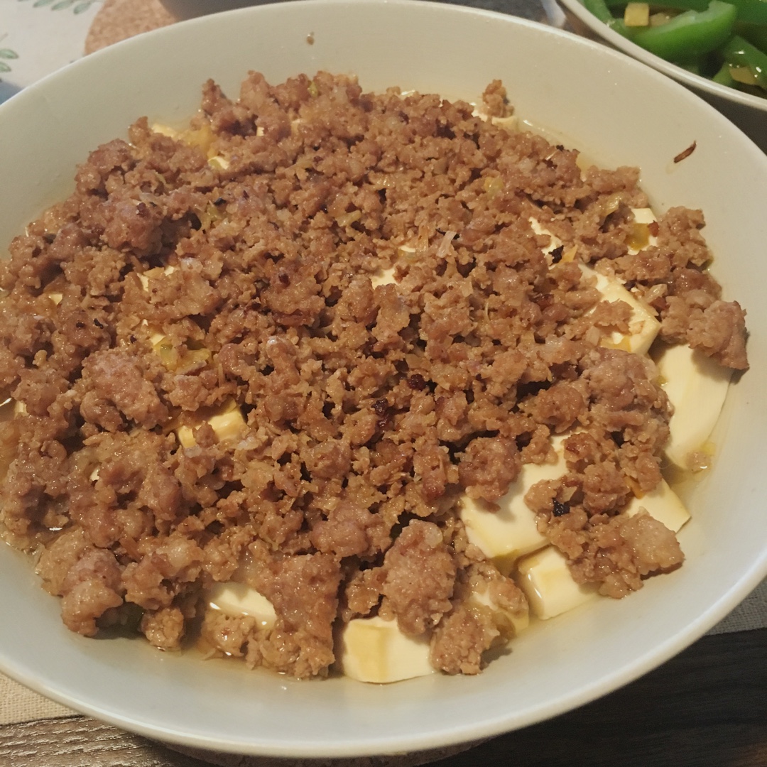 肉末蒸豆腐