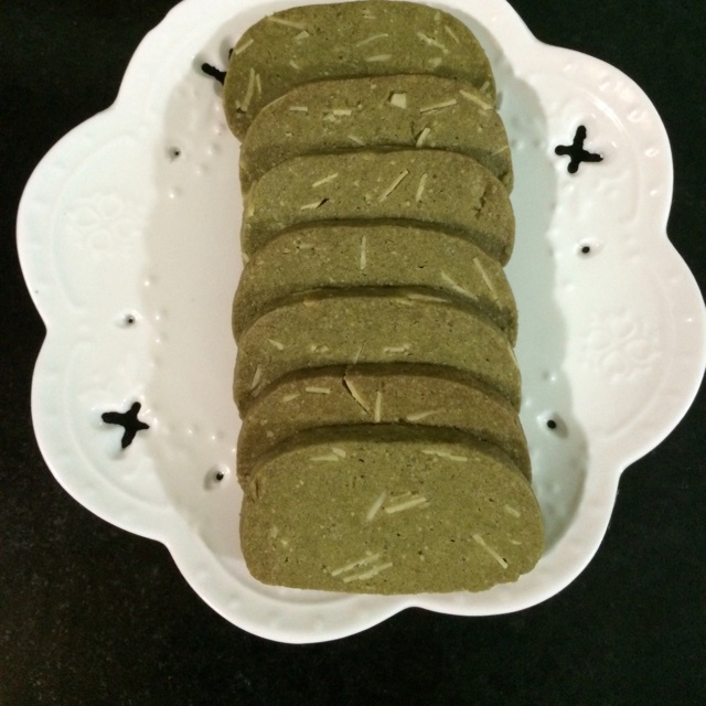 抹茶杏仁饼干