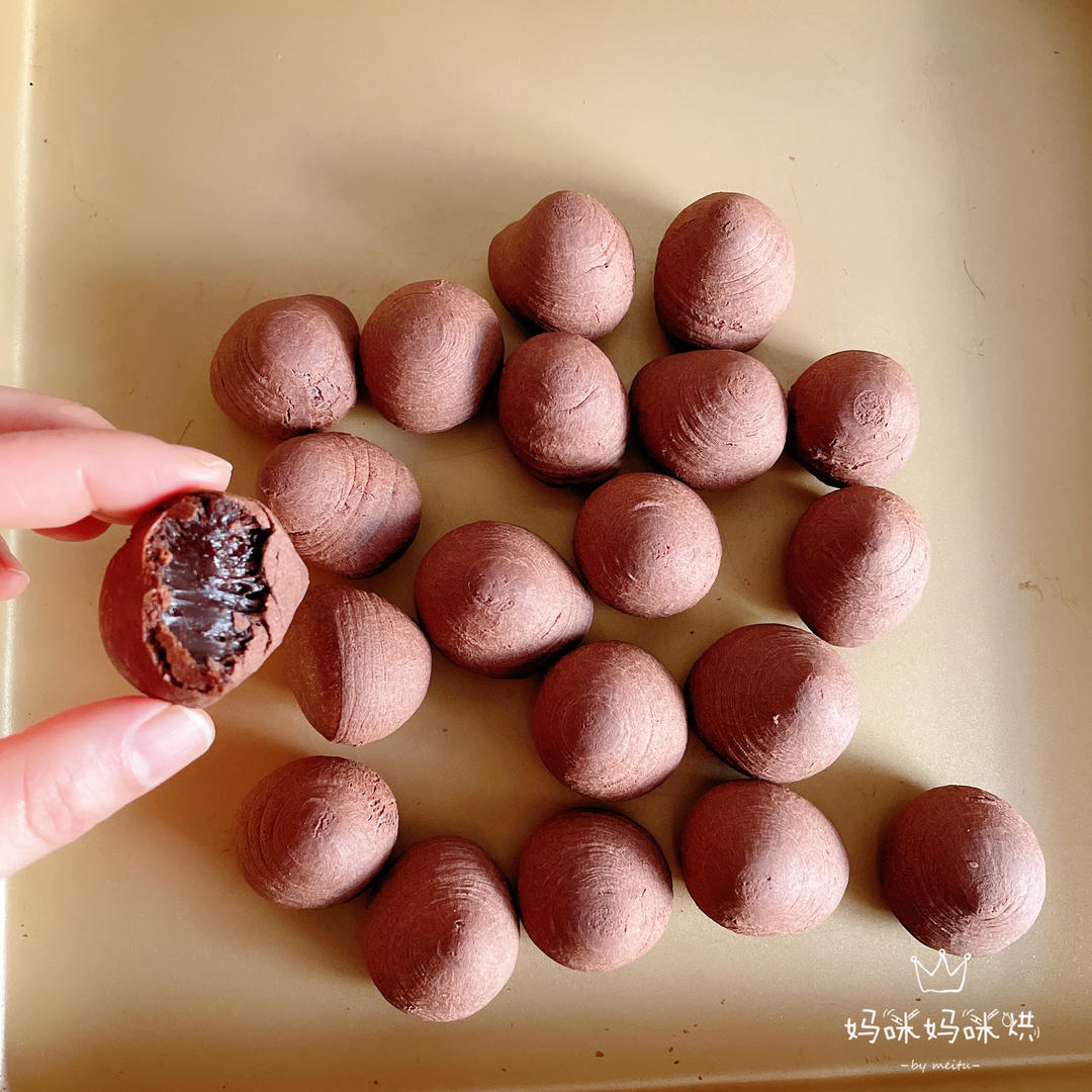 巧克力麻薯🍫烤箱糯米粉版｜巧克力味糯叽叽