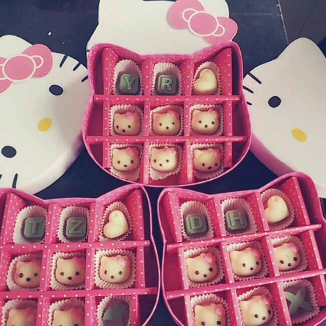 梦境会褪色做的七夕diy巧克力