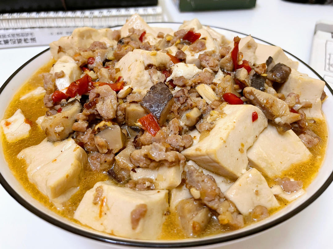 肉末嫩豆腐｜嫩滑口感爽口！这道快手菜超级下饭！！（减脂少油版）