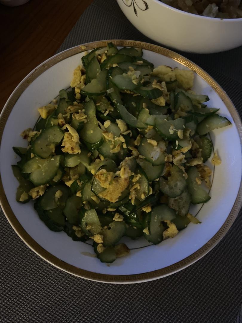黄瓜炒鸡蛋|清爽解腻，减脂必备