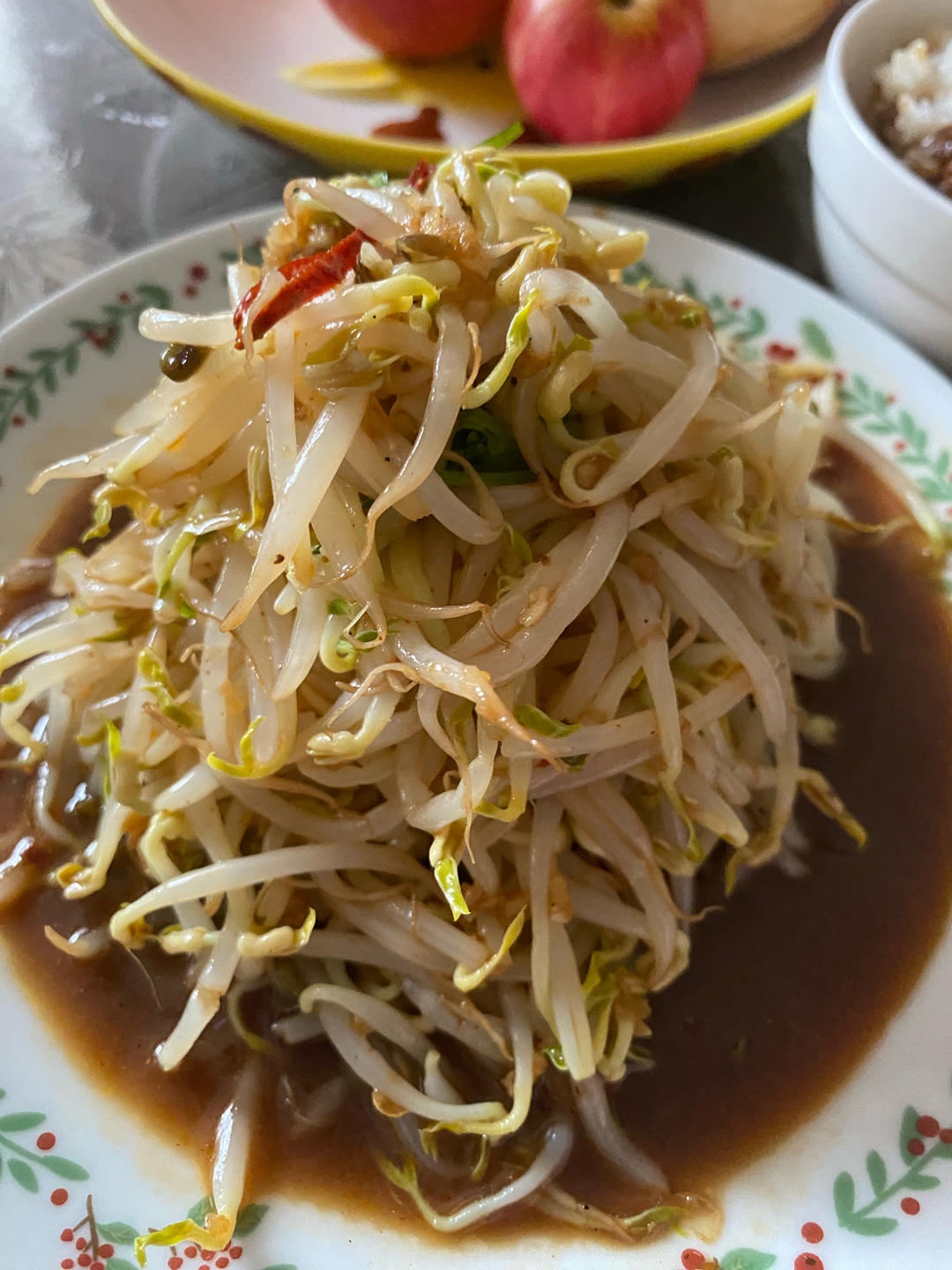 炝拌绿豆芽