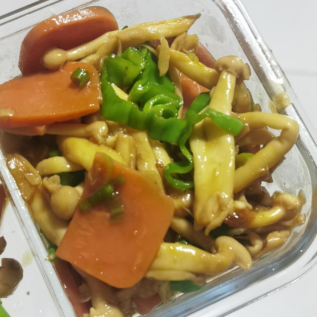 白玉菇炒火腿
