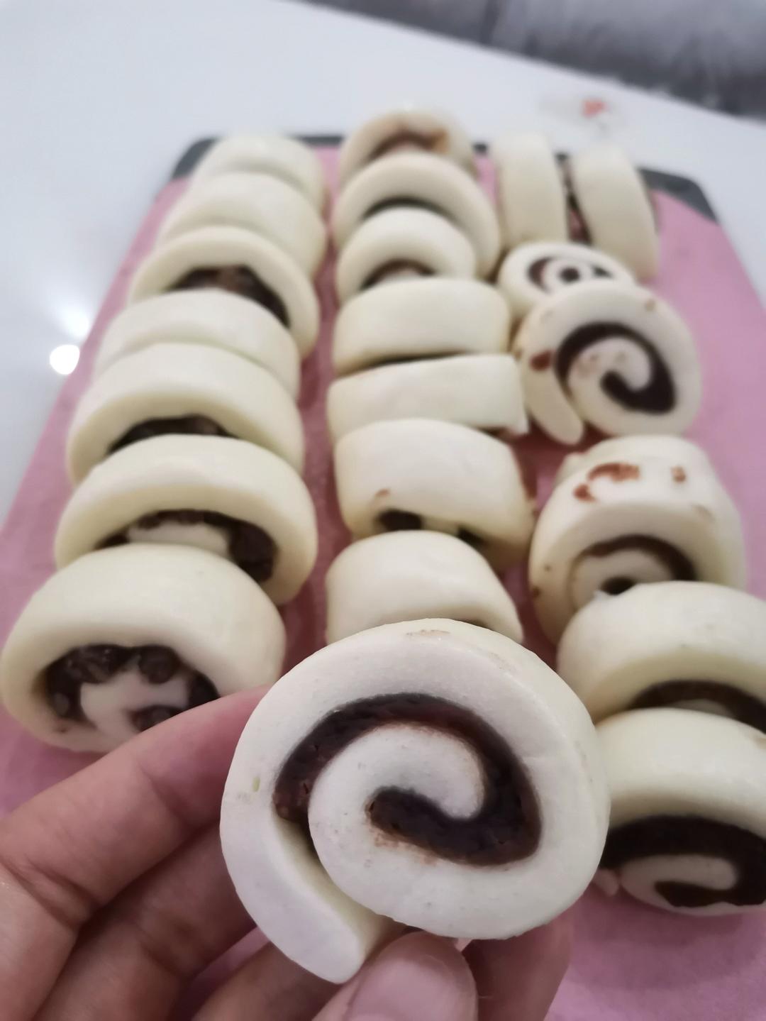 奶香夹心小馒头（一次发酵）