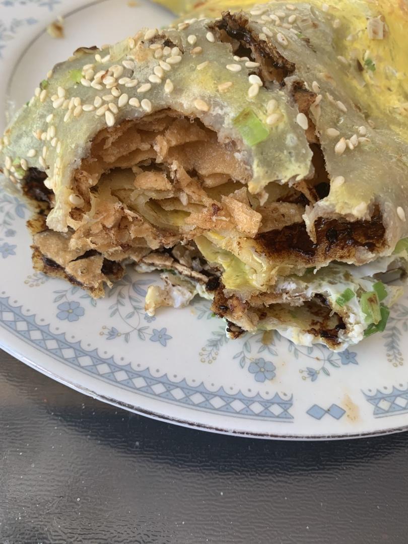 商业版~煎饼果子~简易脆片做法~秘制酱料~