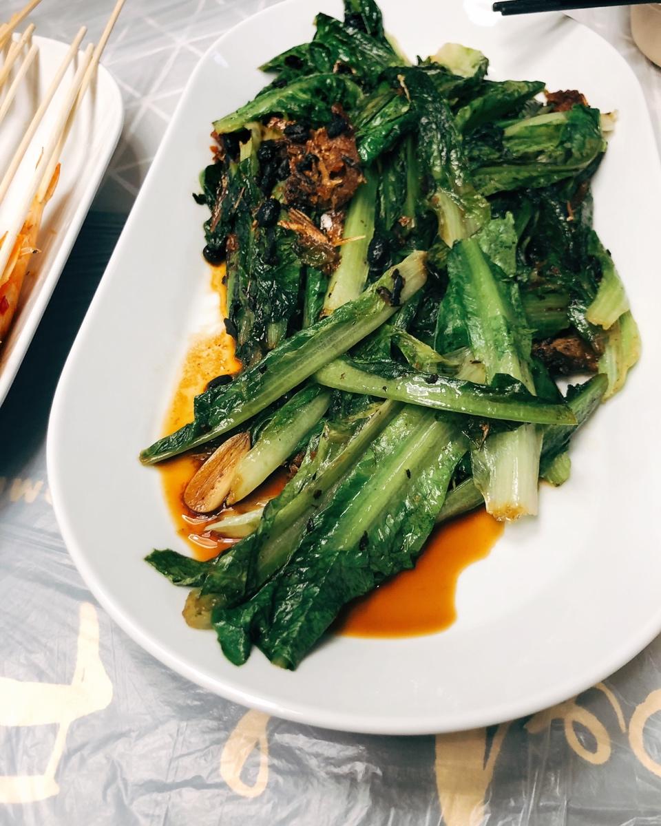豆豉鲮鱼油麦菜