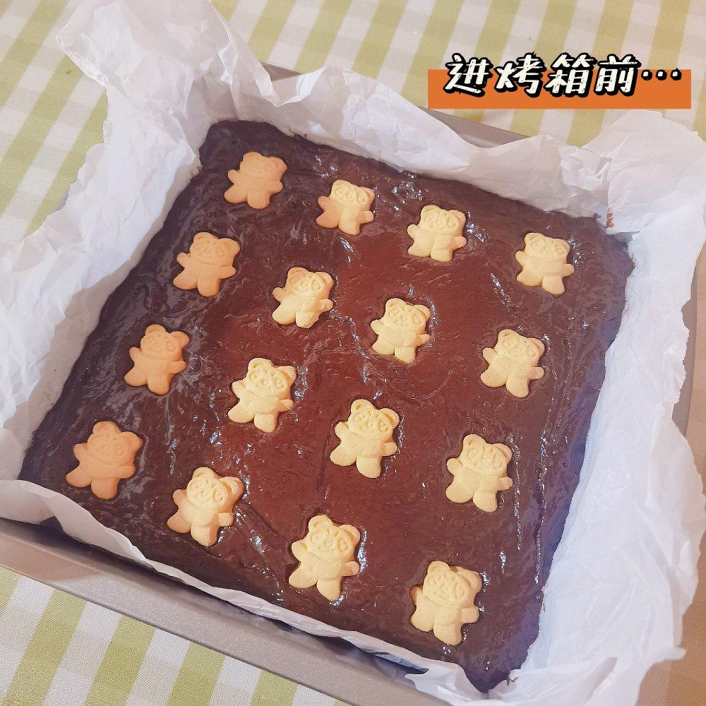 新手零失败 可爱软萌的小熊巧克力布朗尼