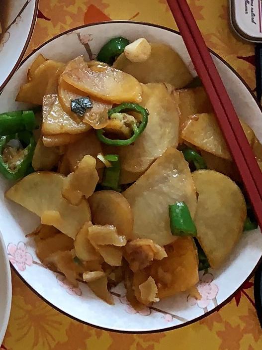 家常炒土豆片