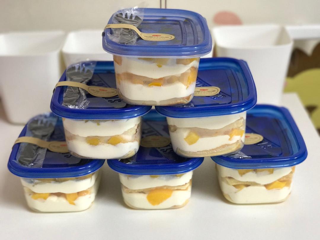 简单快手的便当饭盒水果盒子蛋糕