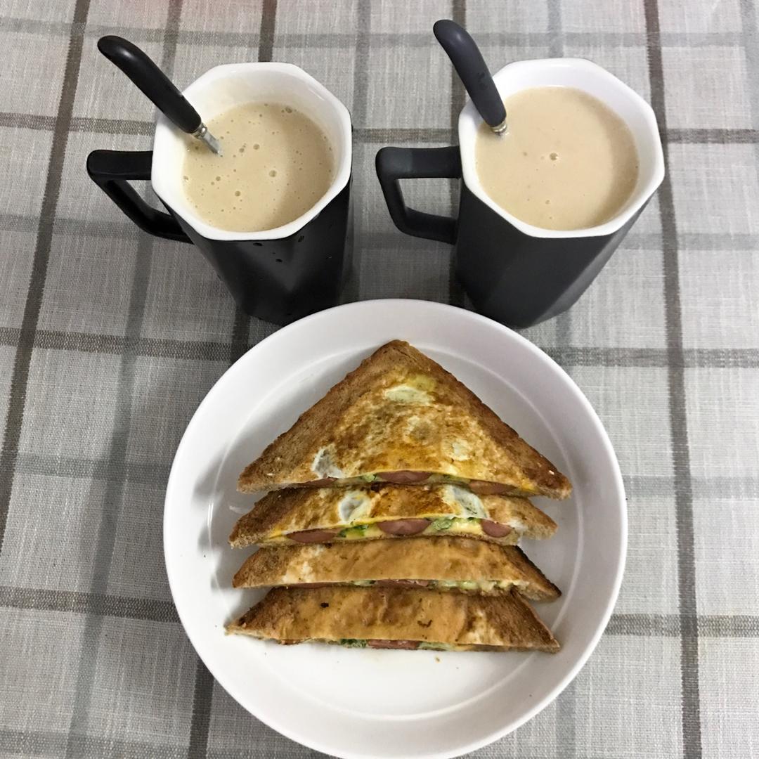 一片面包的三明治