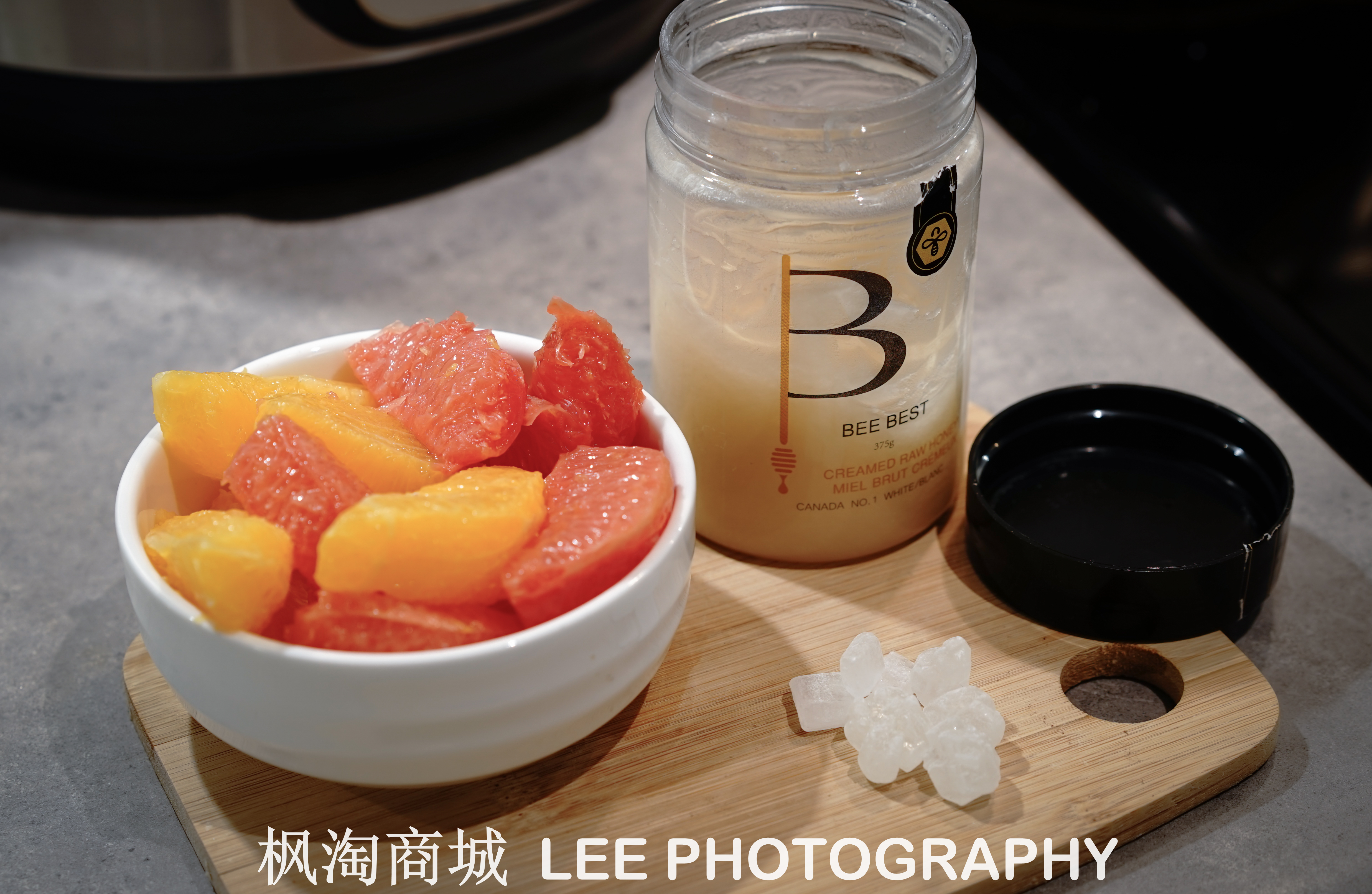 白蜜橙柚果茶，超美白的维C炸弹水果茶的做法 步骤1
