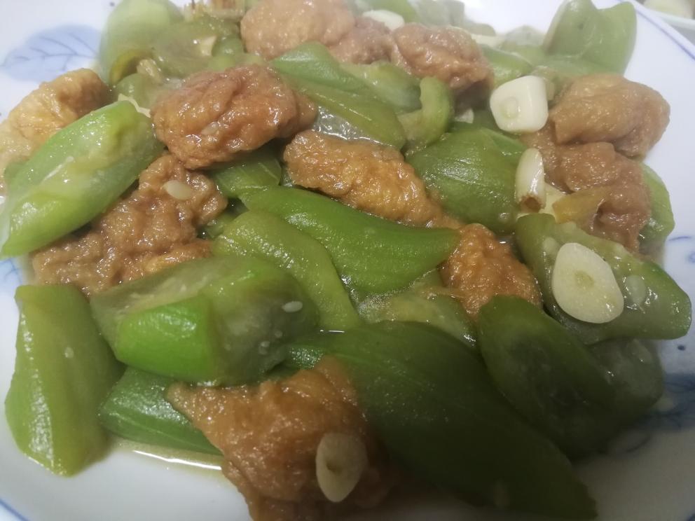 时蔬:丝瓜面筋煲的做法