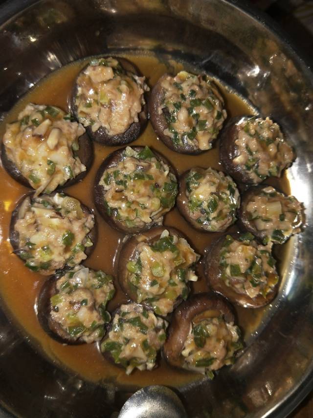 蘑菇蒸肉（潮汕版）