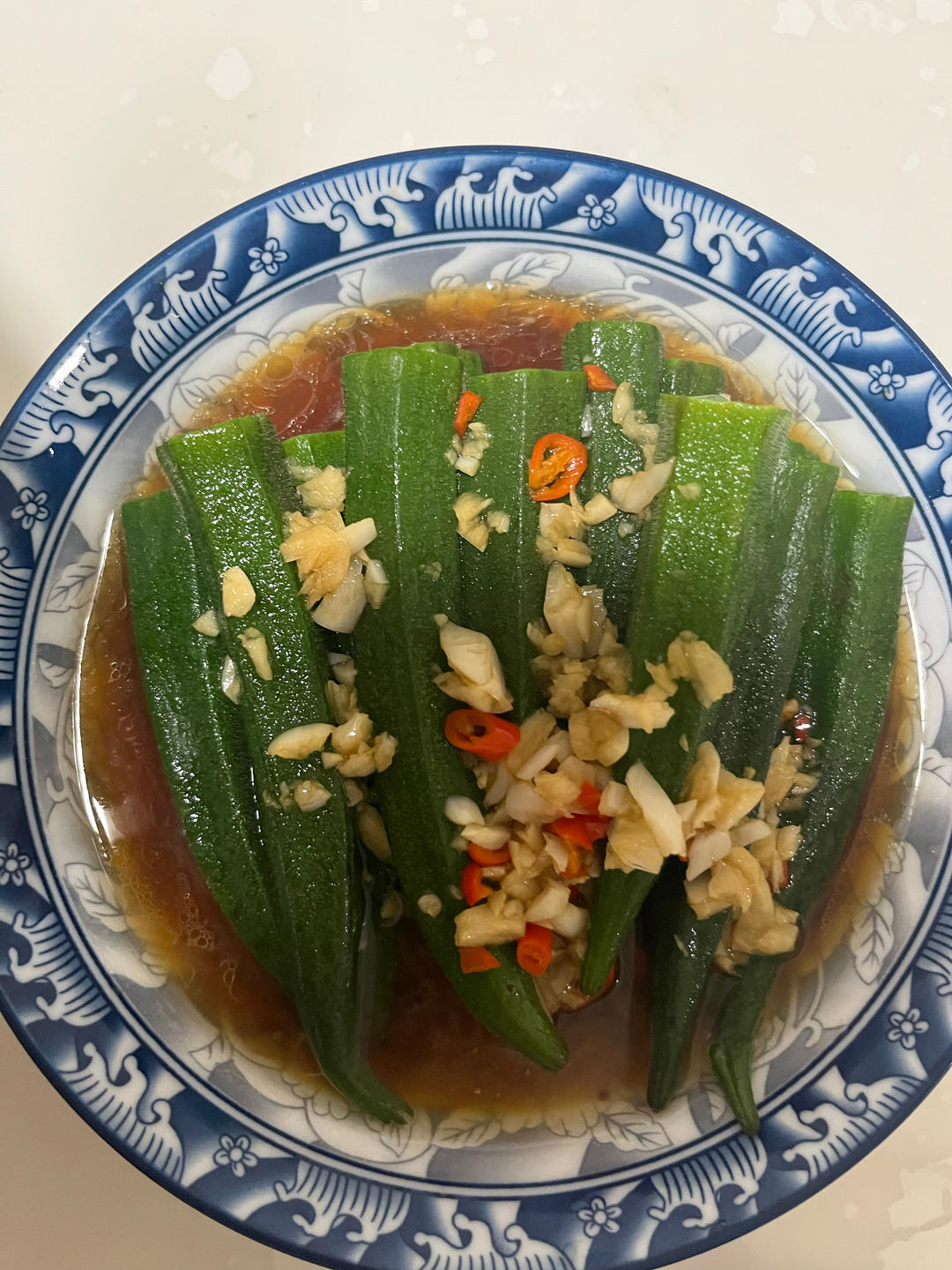 蒜蓉秋葵