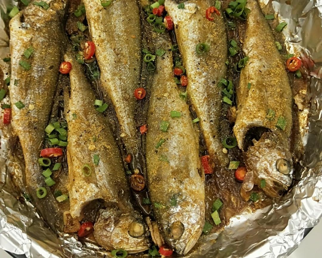 烤箱版烤小黄鱼