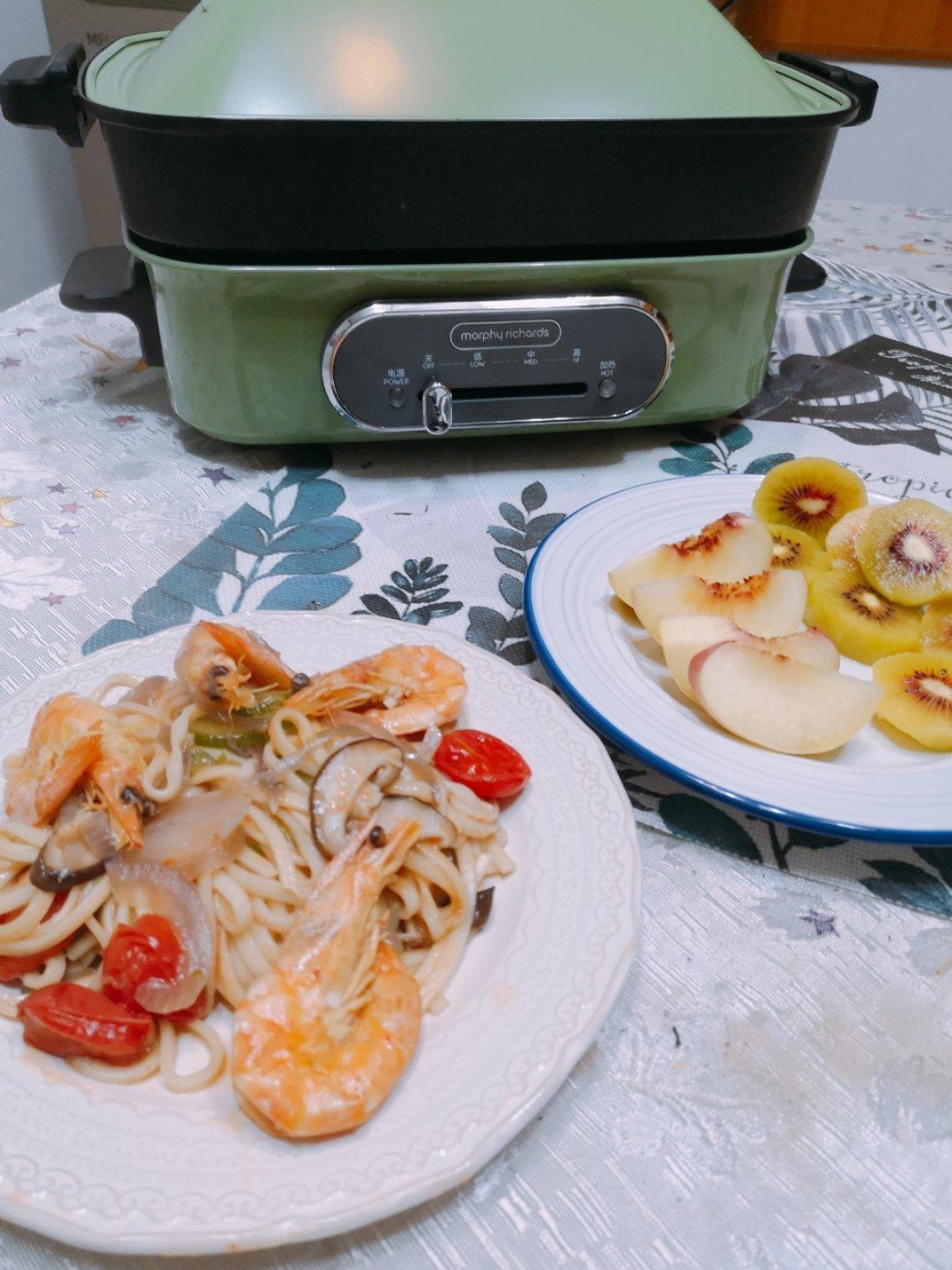 咖喱鲜虾意面