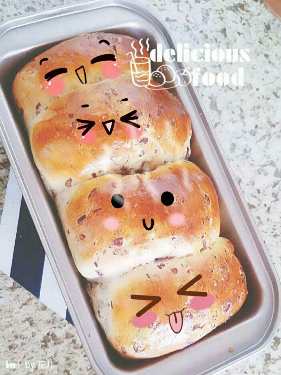 超松软红豆面包（君焙厨师机食谱）