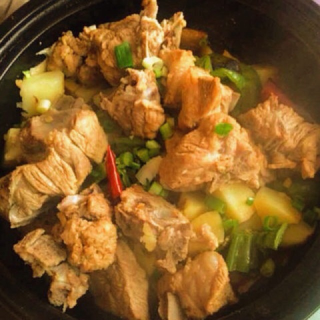 土豆炖排骨