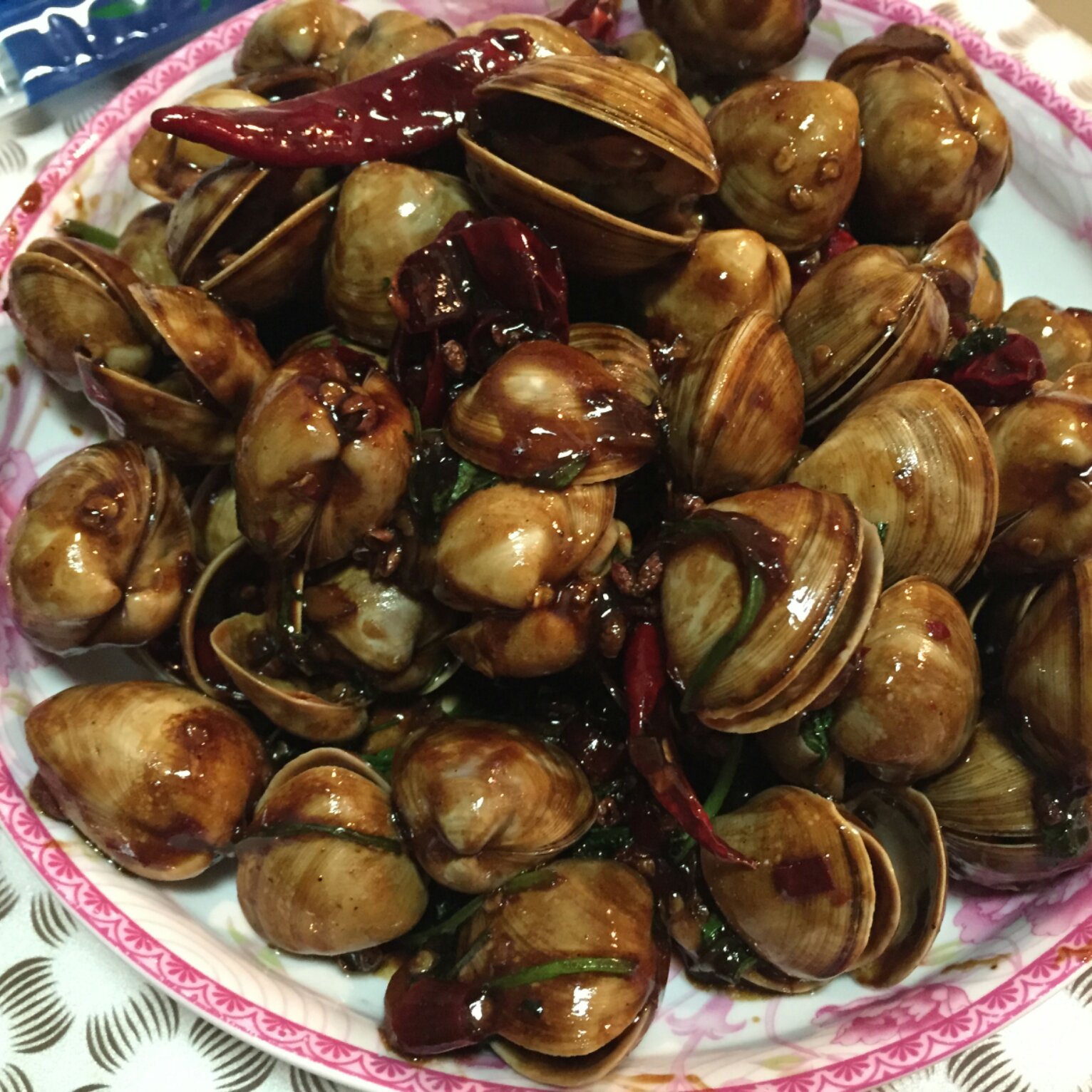 辣炒白蚬子