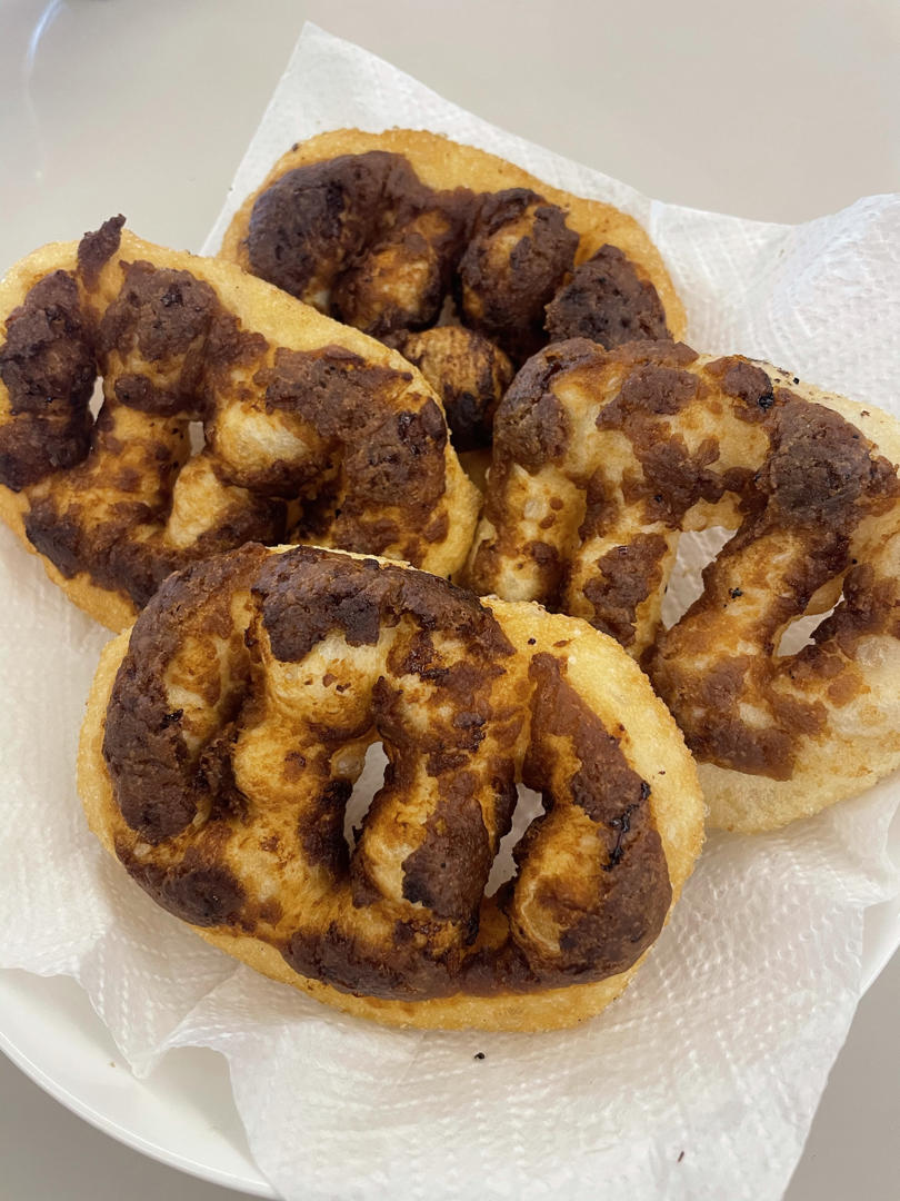 炸油饼、糖油饼