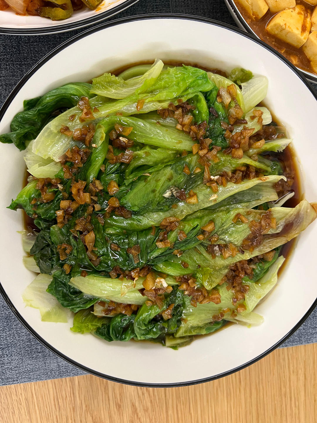 堪比饭店的白灼罗马生菜