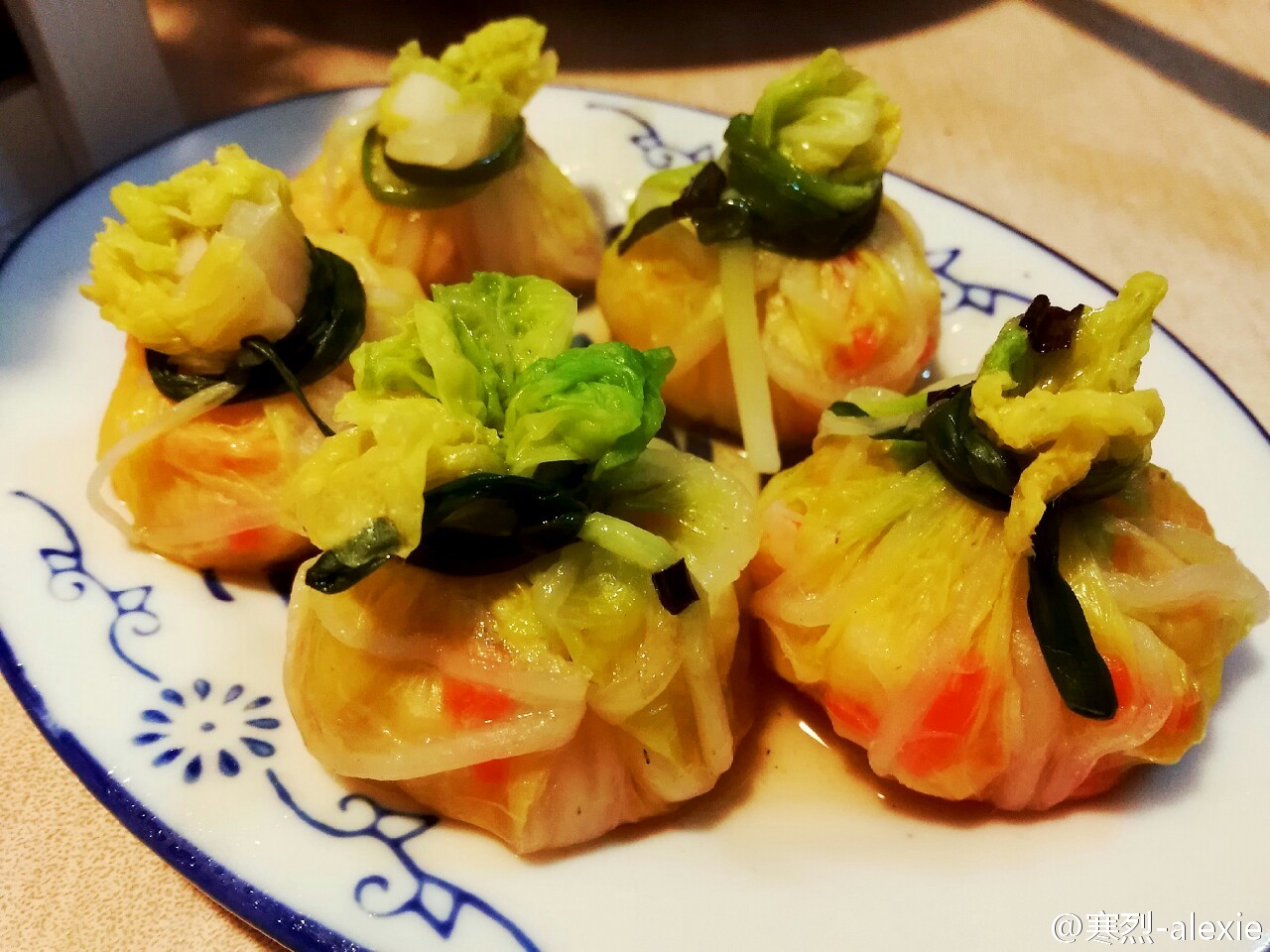 鲜虾白菜包