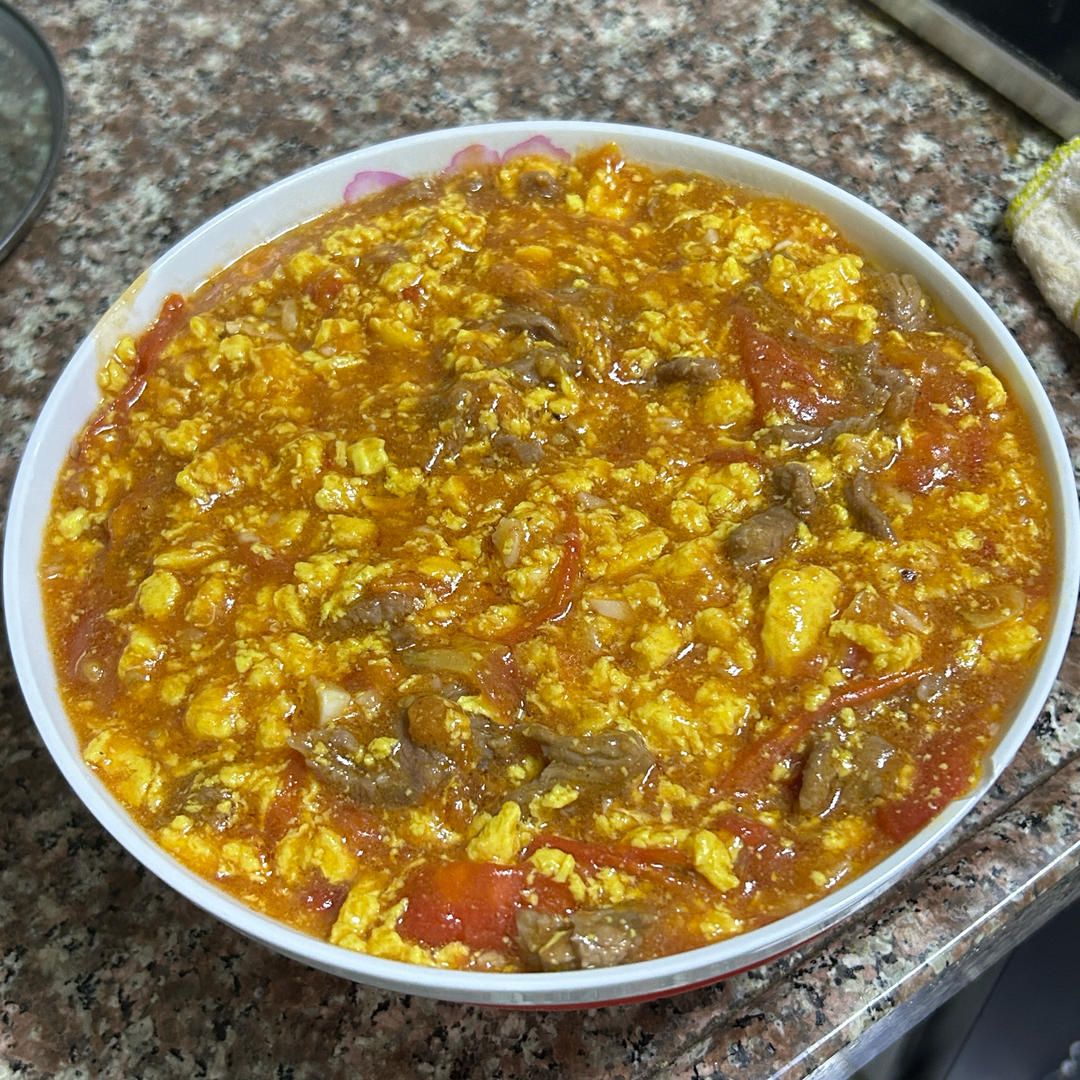 酸甜浓郁～超开胃🔥番茄滑蛋牛肉饭