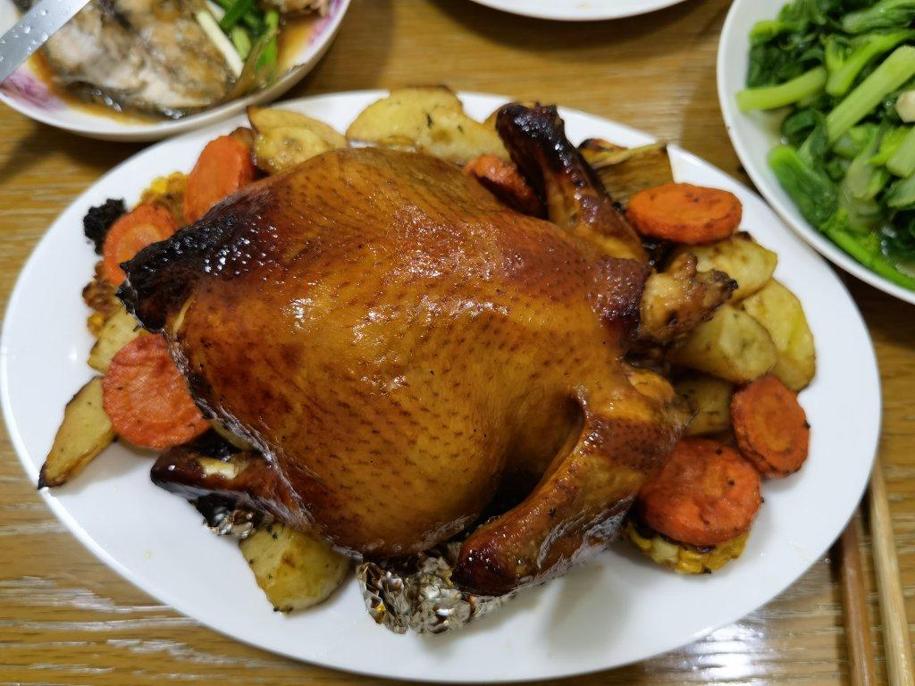 一款会爆汁的苹果蜜汁烤鸡🔥蒸烤箱版外脆里嫩❗