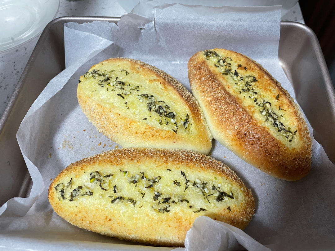 【复刻山姆蒜香乳酪软法面包】香气天花板！