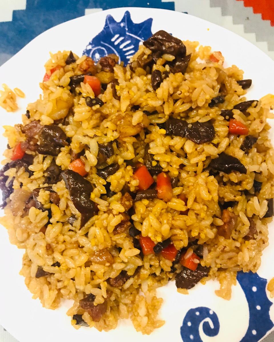 超开胃！香菇拌饭