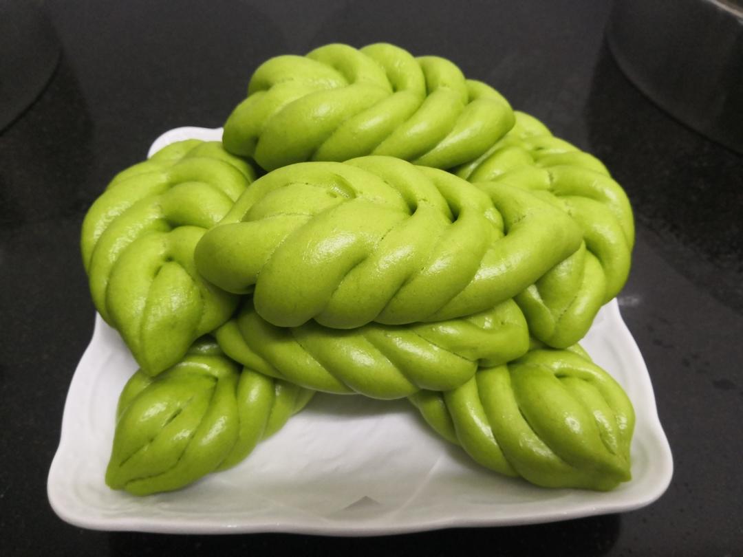 菠菜汁叶子馒头