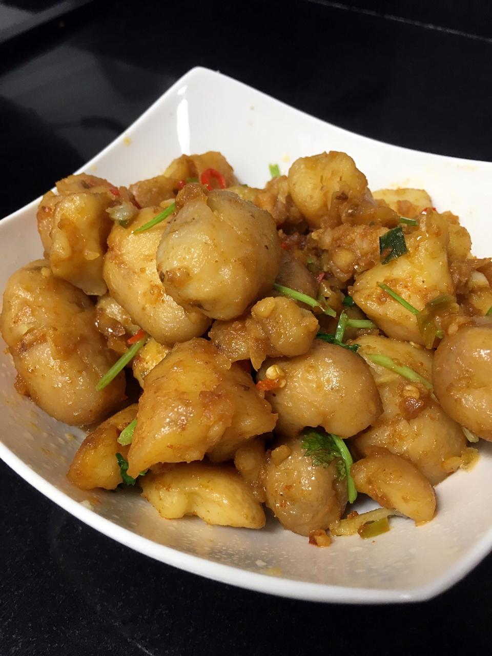 孜然香辣煎小土豆