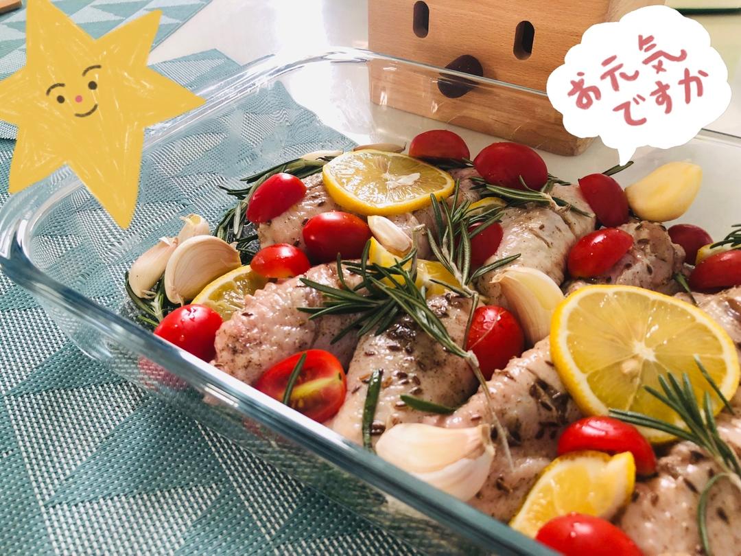 超详细 入味马杀鸡迷迭香烤鸡腿（翅）宴客必备