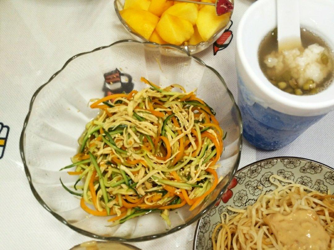 减脂健身｜凉拌手撕鸡丝（香辣&麻油版）