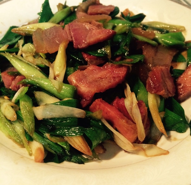 青蒜炒腊肉