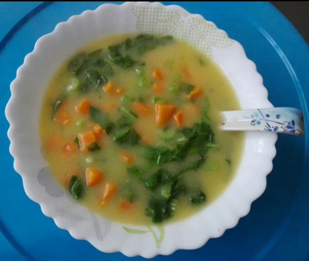 秋冬暖胃营养粥丨玉米面糊糊 · 圆满素食