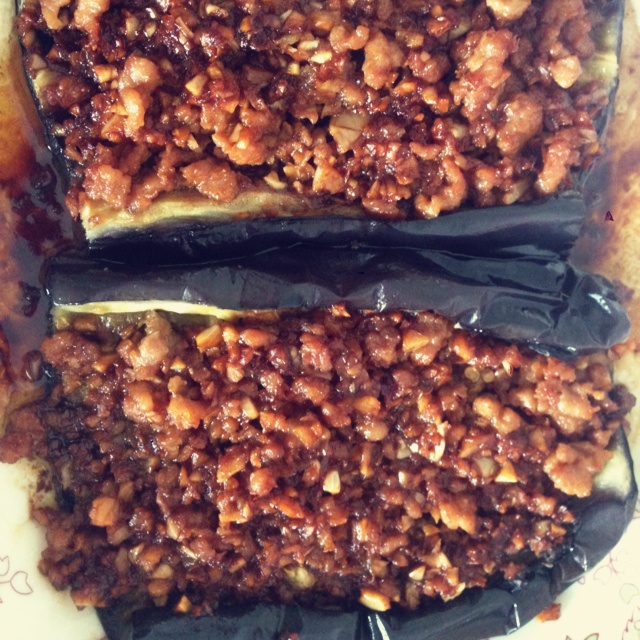 微波炉做出街头烧烤风的茄子