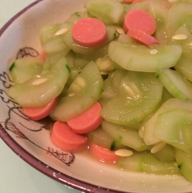 黄瓜炒火腿