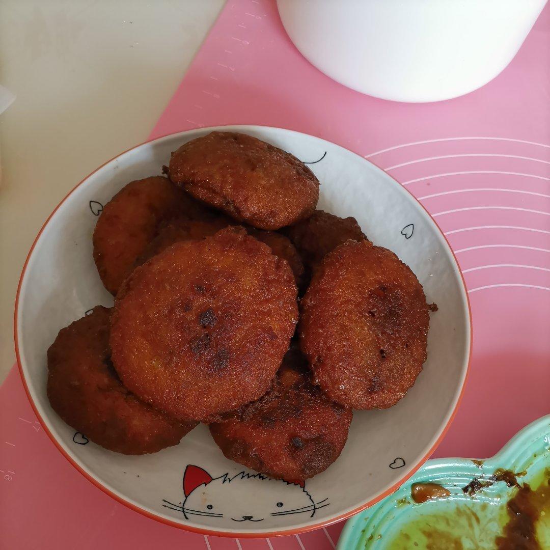 东北油炸糕（糯米粉豆沙馅儿）不翻车很简单