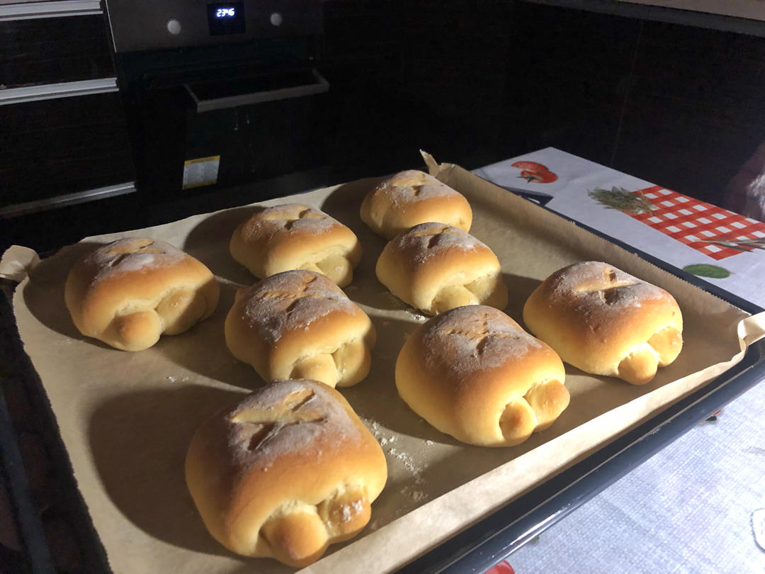 牛奶面包卷 北鼎烤箱食谱