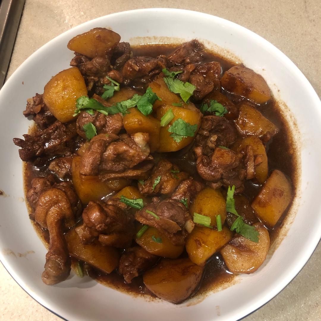 豆宝去66做的红烧鸭腿土豆块