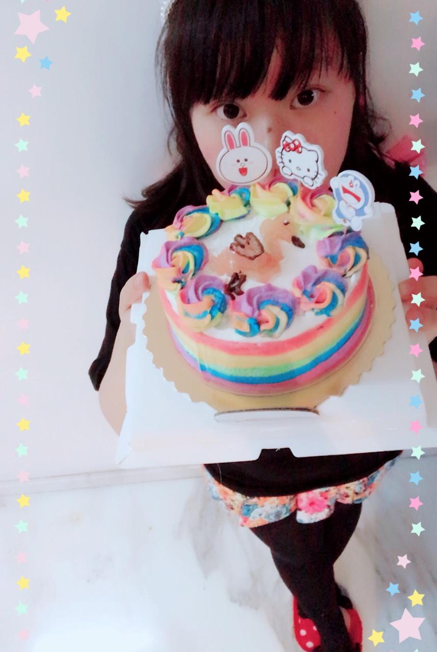 彩虹蛋糕抹面（动物奶油）